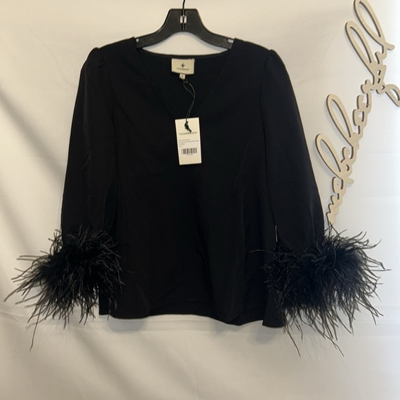Black Feather Easton Blouse - Picture 6 of 11